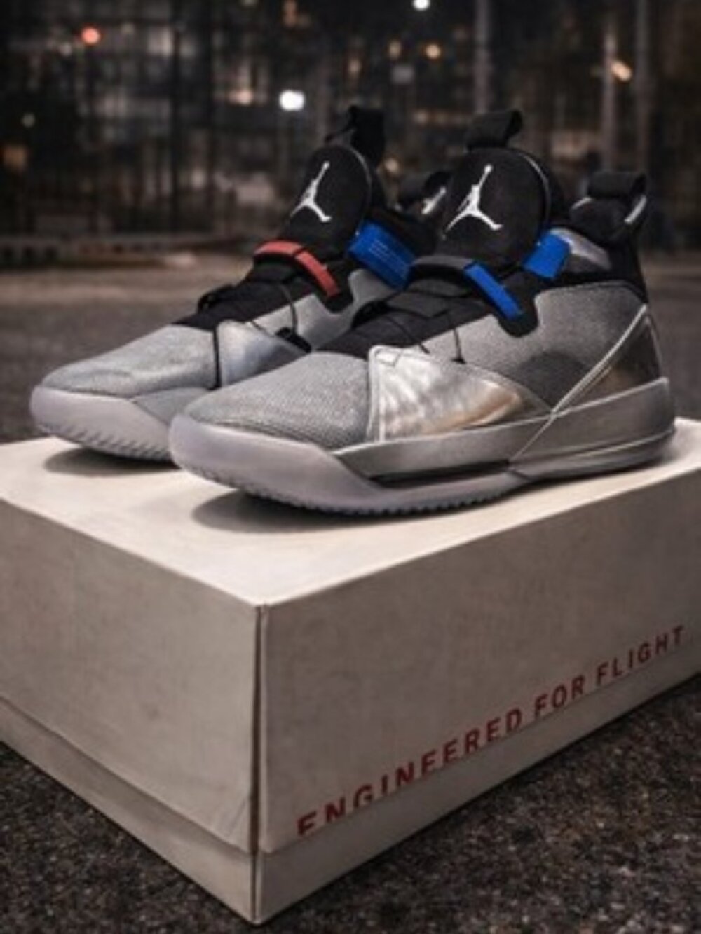 Nike Air Jordan 33 PF All Star 2019 Metallic Silver Black BV5072-005 Sz 10.5 NEW